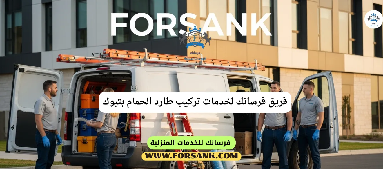فني تركيب طارد حمام بتبوك - التزام بالدقة والجودة فني متخصص من فرسانك يقوم بتركيب أشواك طاردة للحمام على سور مبنى في تبوك